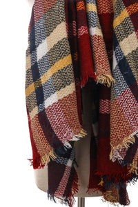 Plaid Pattern Scarf - FabBossBabe