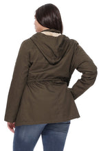 Load image into Gallery viewer, Olive Curvy Babe Jacket - FabBossBabe
