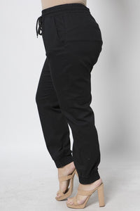 TWILL JOGGER PANTS - FabBossBabe