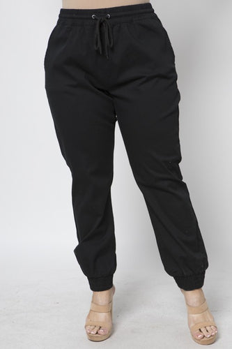 TWILL JOGGER PANTS - FabBossBabe