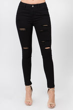 Load image into Gallery viewer, BAZI DISTRESSED SKINNY JEANS - FabBossBabe
