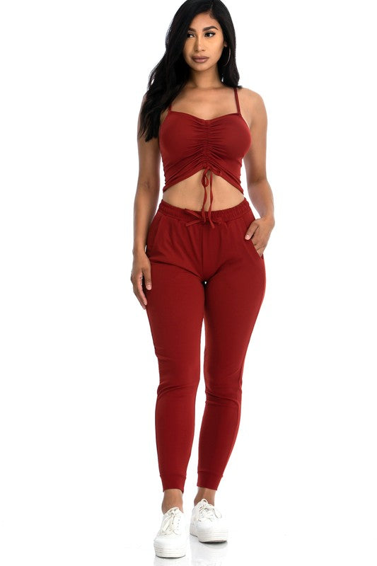 Patricia Drawstring Waist Jogger Pants - FabBossBabe