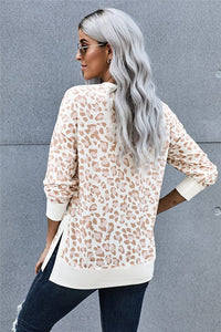 Leopard Print Loose Fit Sweatshirt - FabBossBabe