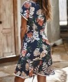 Load image into Gallery viewer, Jasmine Floral Ruffled Dress - FabBossBabe
