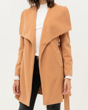 Load image into Gallery viewer, CAMEL WAIST BELTED JACKET - FabBossBabe

