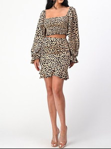 Long Sleeve Leopard Set - FabBossBabe