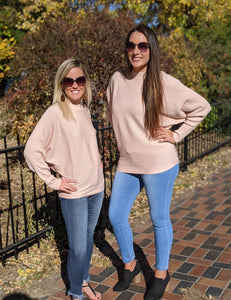 Mock Dolman Sweater - FabBossBabe