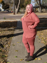 Load image into Gallery viewer, Mauve Curvy Legging Set - FabBossBabe
