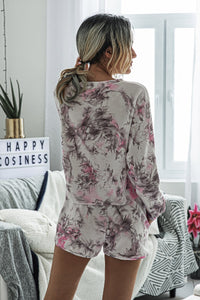 Comfy Round Neck Print loungewear - FabBossBabe