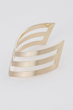 Load image into Gallery viewer, V Shape Open Cut Cuff Gold Bracelet - FabBossBabe
