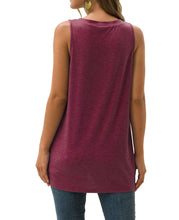 Load image into Gallery viewer, Round Neck Front Twist Tank - FabBossBabe
