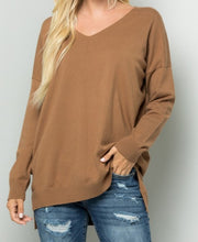 Load image into Gallery viewer, Kimmy V-Neck Sweater - FabBossBabe
